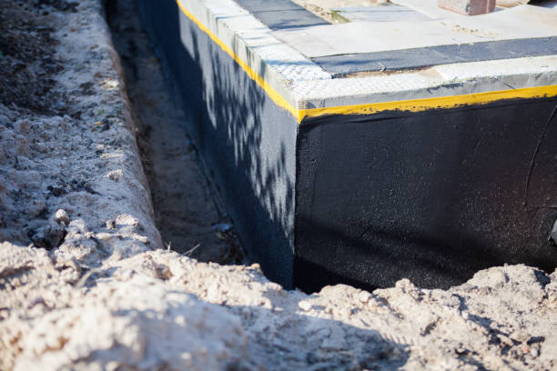 Professional Wet Basement Repair technician working in Line Lexington, PA